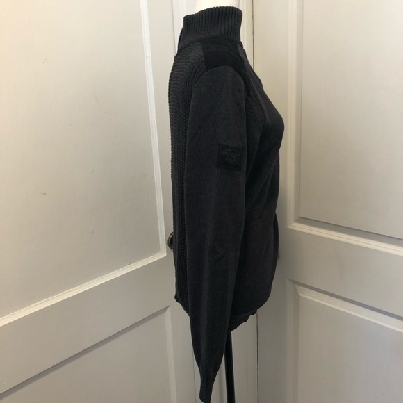 Guess men’s full zip knitted sweater cardigan size medium - Picture 3 of 6